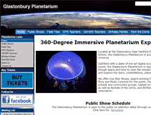 Tablet Screenshot of glastonburyplanetarium.org